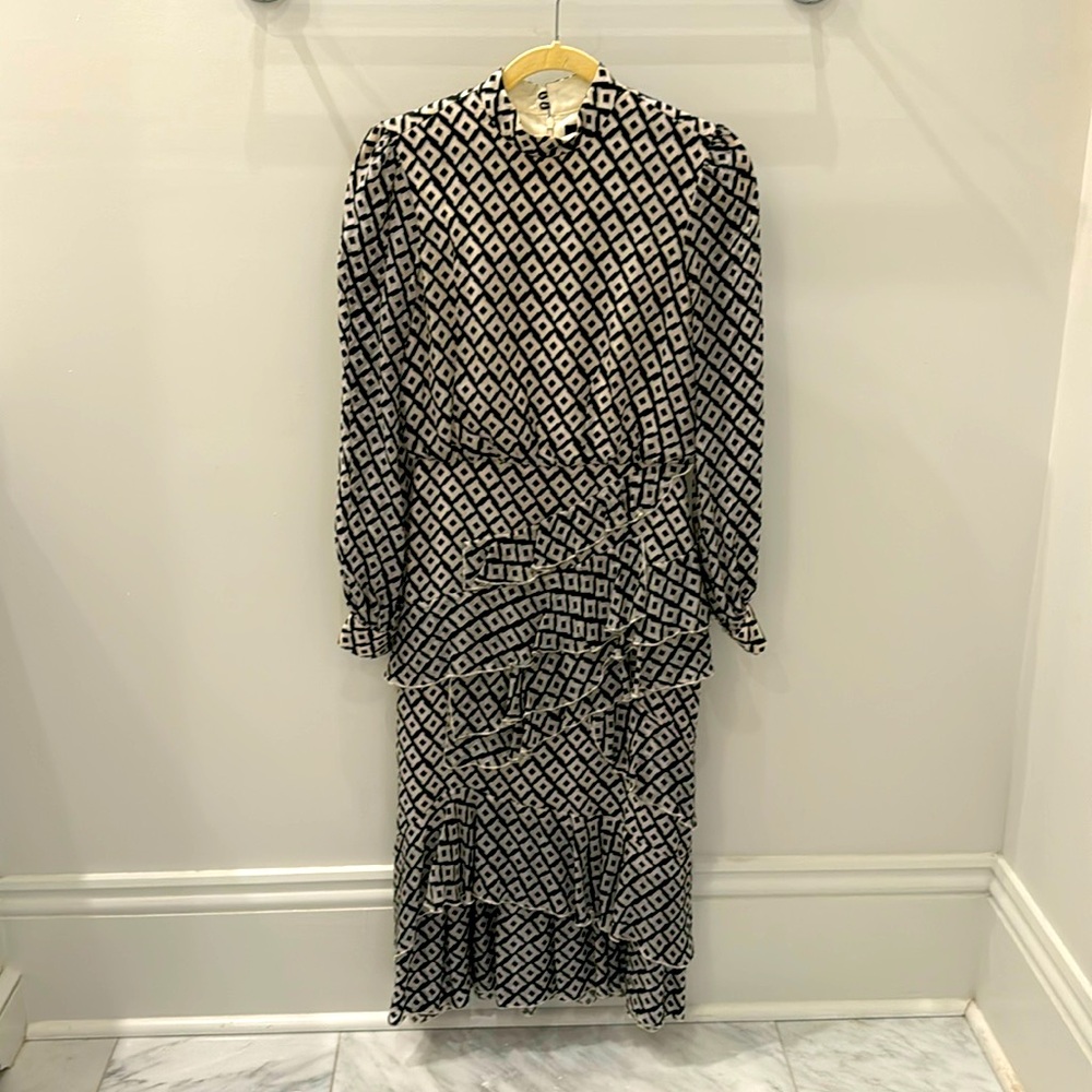Saloni tiered dress